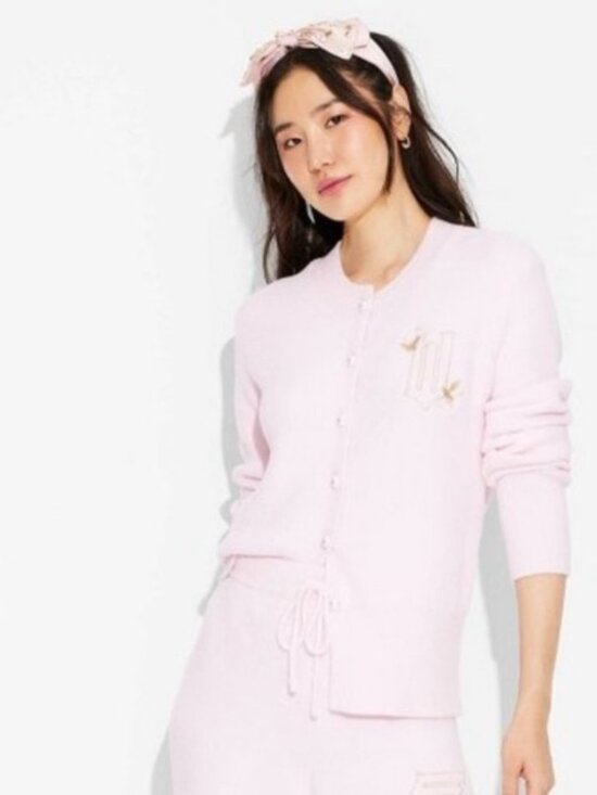 Wicked Sweaters - Wicked x Paul Tazewell Pink Cardigan Sweater Ariana Grande XXL NWT